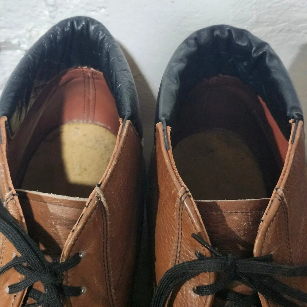 Red Wing Shoes 2216-2 Mens Brown Leather Moc Toe Chukka Work Boots USA 13D VTG